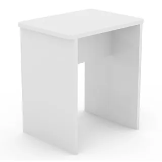 VCM Sitzhocker Würfel 40 x 45 x 30 cm Weiß