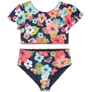 Roxy Bikini Kinder Mood Indigo Morning Flowers Tw Blau/Lila 6 Jahre Cup B