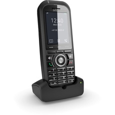 Snom M70 IP DECT Robustes Mobilteil EU / USA, VoIP, SIP, Bluetooth, HD, Alarmschlüssel, Vibration, Perfekt für den Außenbereich, Stürze von bis zu 2 Metern, Schwarz, 00004423