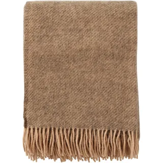 Heitmann-Felle Wolldecke Bettüberwurf 130 x 200 cm Beige