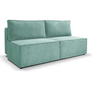 Kaiser Möbel Schlafsofa Mit Bettzeugfach Compi Türkis , Textil , Rechteckig , 192x92x98 cm , Babymöbel & Kindermöbel, Kinderzimmer & Jugendzimmer, Schlafsofas