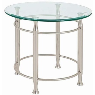 Haku-Möbel HAKU Möbel Beistelltisch Glas silber 50,0 x 50,0 x 52,0 cm