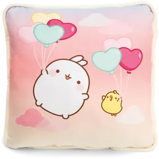NICI Molang Kissen 30 x 30 cm Mehrfarbig