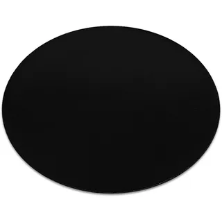 rugsX Teppich Lindo 150 cm , Schwarz , Textil , Rund , 150x150 cm , Teppiche und Böden, Teppiche