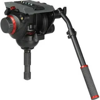 Manfrotto Pro Video Fluid (Videokopf), Stativkopf, Schwarz