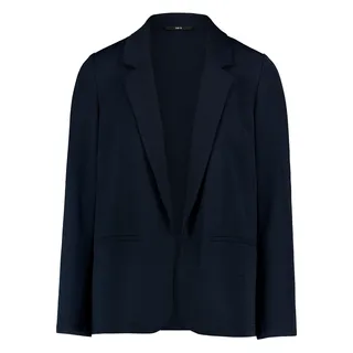 Jackenblazer ZERO "Casual-Blazer gerader Schnitt", Damen, Gr. 44, blau (deep sky), Obermaterial: 100% Polyester PES., Blazer Jackenblazer