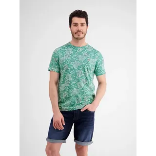 Lerros T-Shirt für Herren mit floralem Print - Iced Mint M