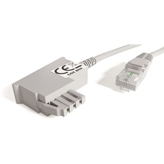 COXBOX 5 m DSL Kabel Fritzbox, Speedport, Easybox - TAE Kabel RJ45 grau - VDSL ADSL WLAN Router-Kabel mit Twisted Pair für eine zuverlässige Verbindung