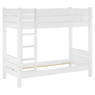 Etagenbett für Erwachsene weiß 100x200 Nische 100 teilbar Zubehör wählbar V-60.16-10WT100ohne Zubehör - Weiß
