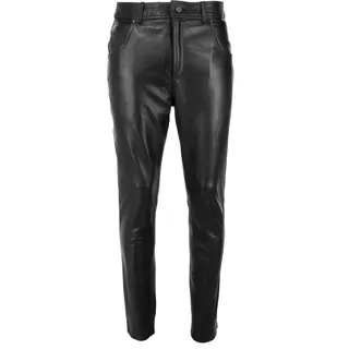 Lederhose JCC "Lederhose 31020354", Herren, Gr. 58, EURO, schwarz, Obermaterial: 100% Lammnappaleder LANA., Hosen Lederhose