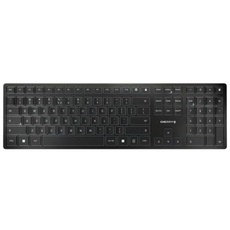 Cherry KW 9100 SLIM - Tastaturen - Nordisch - Silber