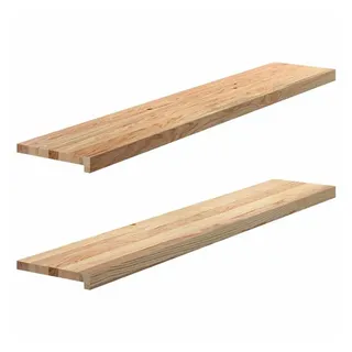 vidaXL Fensterbänke 140 x 25 x 2 cm Beige/Braun/Mehrfarbig