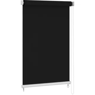 vidaXL Außenrollo 145 (B) x 230 (H) cm Schwarz - Schwarz