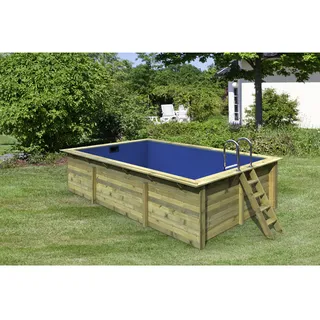 Karibu Rechteckpool 350 x 124 x 530 cm inkl. Poolleiter