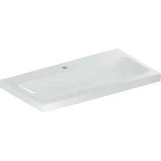 Geberit iCon Light Waschtisch, 90 cm x 48 cm, mit Hahnloch und ohne Überlauf,501836, 501.836.00.6, Farbe: weiß/KeraTect