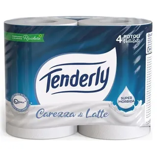 Tenderly 4 Rotoloni Toilette Carezza, Dose, Made IN Italy