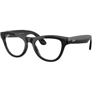 Ray-Ban Skyler Meta Gen 2 Photochrome Sonnenbrille / Shiny Black - Transitions Amethyst/CAT1-3