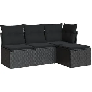 vidaXL Modell 27 Loungeset schwarz