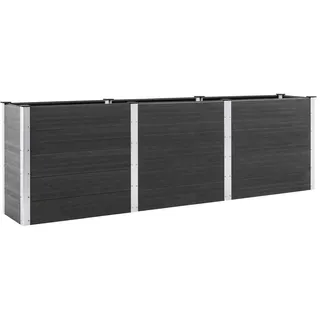 vidaXL Garten-Hochbeet 300x100x91 cm WPC Grau - Grau