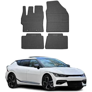 OMAC Fußmatten für Kia EV6 2021-2026 Gummi 4tlg Schwarz | Automatten, Gummimatten, Allwetter, Antirutsch, fahrzeugspezifisches Produkt, wasserdicht