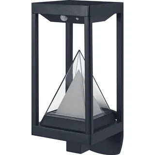 OSRAM 4099854474415 Outdoor Smart Solar Alps Wandleuchte sensor 6 W 400 lm - Schwarz