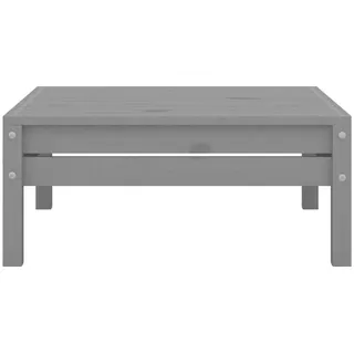 vidaXL Gartenhocker Grau Massivholz Kiefer - Grau