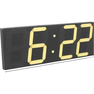 Wanduhr, modernes minimalistisches Design, LED-Anzeige, Beige, 16 Zoll - Beige