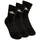 Cushioned Crew Socken 3er Pack Schwarz/Weiß 46-48