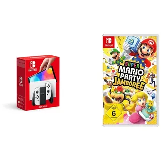 Switch OLED weiß + Super Mario Party Jamboree