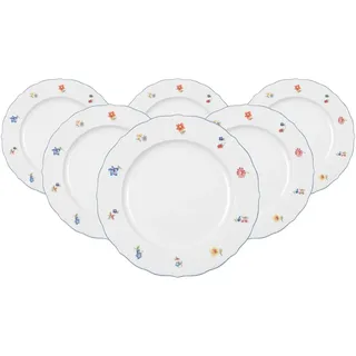 Speiseteller SELTMANN WEIDEN "Speiseteller Sonate Nostalgie ø 26,2 cm 6er Set weiß", weiß, L:26,2cm, Speiseteller, Speiseteller