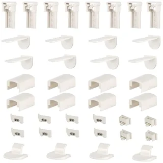 CENPEK 20 mm Plissee-KlemmträGer Plissee Ersatzteile Set ZubehöR Fur Wabenplissees, Ohne Bohren Verstellbar Plissee Ersatzteile Set Verstellbereich