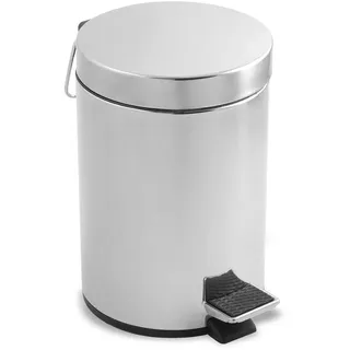 Metaltex 298324 - Mülleimer, Treteimer, rund, Edelstahl, 20 Liter, 29 x 45 cm