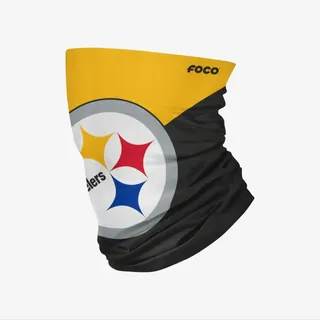 NFL Pittsburgh Steelers Schlauchschal Big Logo Gaiter Loop Snood - Gelb, Schwarz