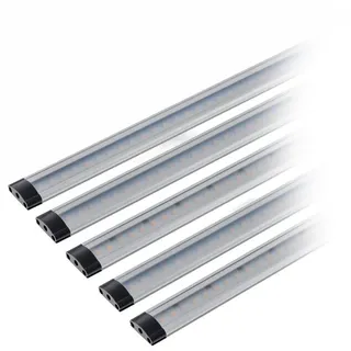 sebson LED Unterbauleuchte 5er Set, Touch Funktion, LED Leiste 30cm, Lichtleiste warmweiß, Küchenlampe inkl. Netzteil und Montagezubehör