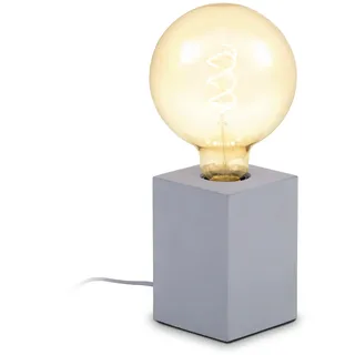 B.K.Licht Nachttischlampe Grau