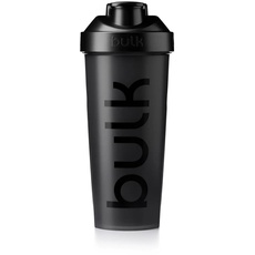 Bulk Iconic Protein Shaker Flasche, Eiweiß Shaker, Jet Black, 750 ml