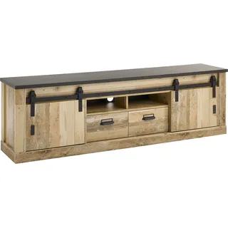 Home Affaire SHERWOOD Lowboard 201 cm Braun Holz