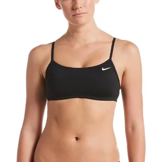 Nike Damen Racerback Bikini Top Bikinioberteil, Schwarz, XS