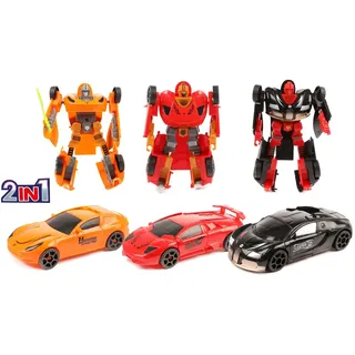 Toi-Toys Transform Auto Roboter, 3tlg.