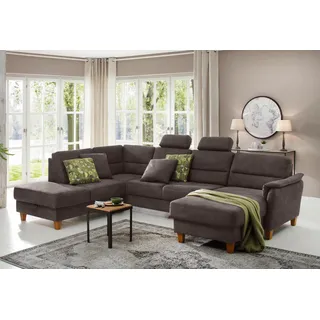 Home Affaire Wohnlandschaft Mikrofaser 3-Sitzer Braun