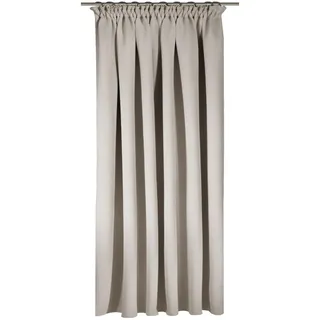 Schlaufenvorhang , Weiß , Textil , Uni , 140x245 cm , Oeko-Tex® Standard 100 , Heimtextilien, Vorhänge, Fertigvorhänge, Verdunkelungsvorhänge