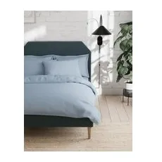 M&S Collection Cotton Rich Bedding Set - Chambray, Chambray, Super könig