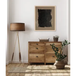 LeGer Home by Lena Gercke Bild mit Rahmen "Emilia" Abstrakt  Abstrakte  Art  Kunst  Modern 1 Stk. tlg. Premium Poster mit Naturholzrahmen, Handarbeit aus Deutschland, farbe rahmen: natur, farbe bild(er): braun