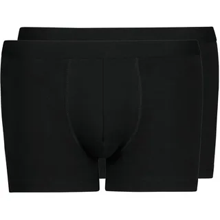 Huber Herren Pant 2er Pack Hipster, Schwarz (Schwarz 7665), X-Large (Herstellergröße: XL)