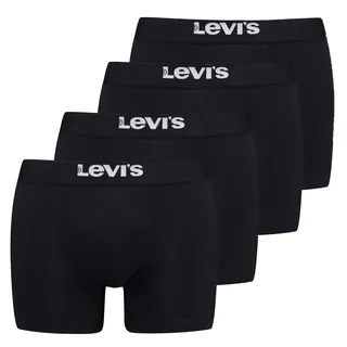 Levi's Boxershorts unifarben schwarz M 4er Pack