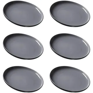 Ritzenhoff & Breker Dessertteller Jasper 19 cm schwarz 6er Set