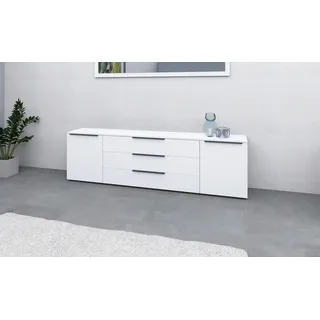 borchardt Möbel Tom 200 x 53 x 35 cm Weiß matt