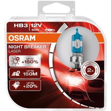 OSRAM Glühlampe, Fernscheinwerfer NIGHT BREAKER® LASER HB3 9005NL-HCB  VW,AUDI,MERCEDES-BENZ,Phaeton (3D1, 3D2, 3D3, 3D4, 3D6, 3D7, 3D8, 3D9)