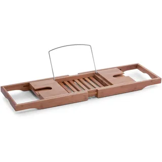 Zeller 13606 Badewannenablage, Bamboo/Metall verchromt