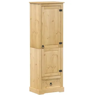 vidaXL Kleiderschrank Corona 55x38x170 cm Massivholz Kiefer - Braun
